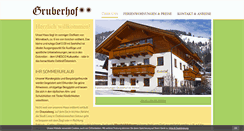 Desktop Screenshot of gruberhof.bz.it