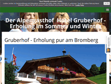 Tablet Screenshot of gruberhof.at
